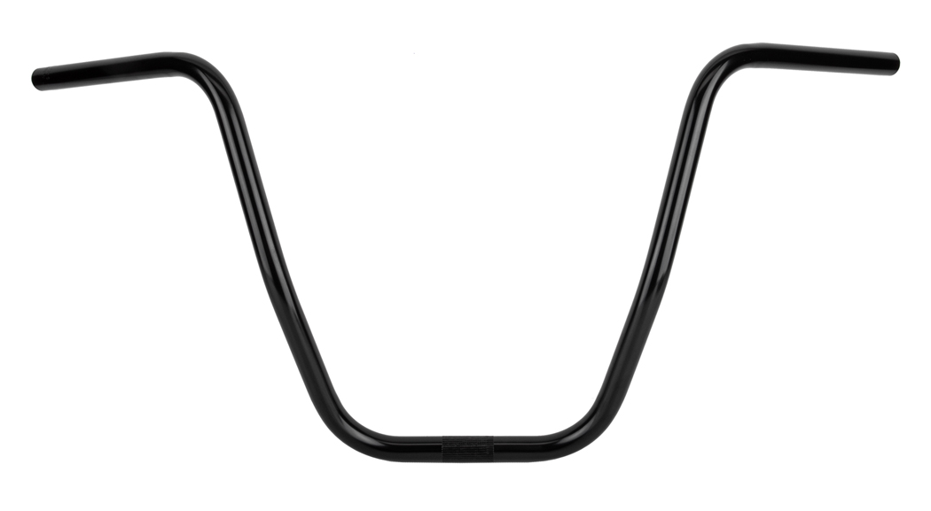 Handlebar, High Rise, Black for single bolt stem